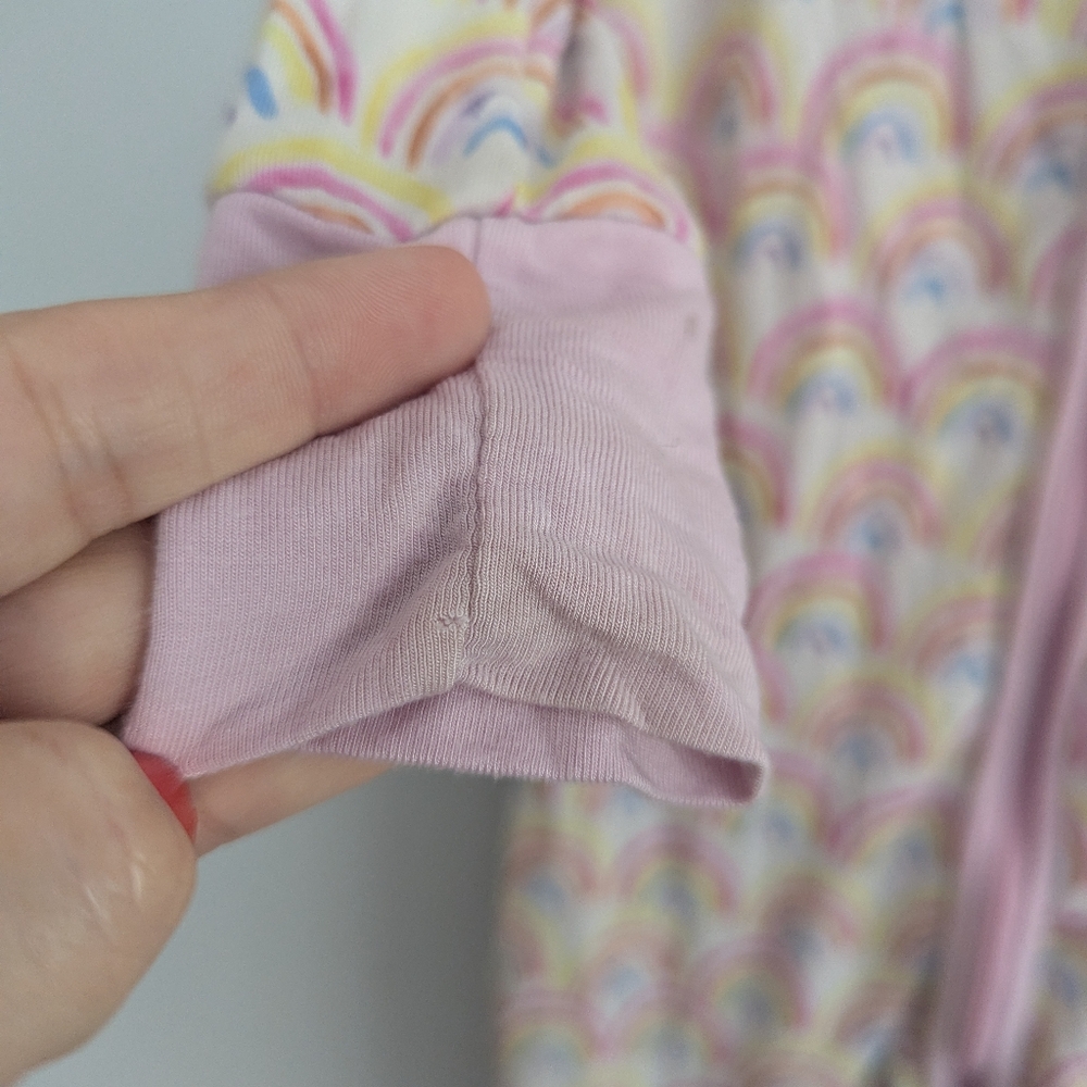 Little Sleepies Pink Rainbow Print Pajama Set - Picture 5 of 5